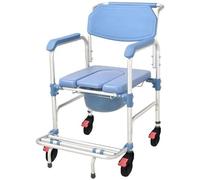 Gima - Sedia A Rotelle Comoda, in Lega di Alluminio con Superficie Anodizzata, Blu, 43196