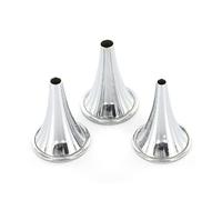 GIMA Set 3 Speculum Auricolari Hartmann, Diametri 4, 5, 6 mm, In Acciaio Inox, Dispositivo Medico Classe I, 1 Kit da 3 pezzi.