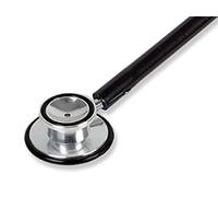 GIMA - Stetoscopio duofono TRAD senza lattice, pediatrico, nero, 32555