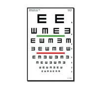 GIMA TAVOLA OPTOMETRICA TUMBLING "E" 23 x 35.5 - 6.1M