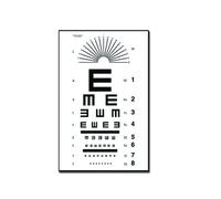 GIMA TAVOLA OPTOMETRICA TUMBLING "E" 28 x 56 - 6.1M
