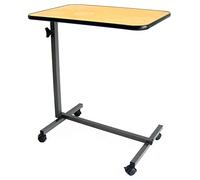 Gima Tavolino serviletto 27448 per pazienti allettati – in acciaio, 4 rotelle Ø50 (2 con freno)