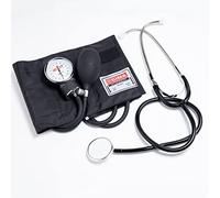 GIMA - KIT YTON con sfigmomanometro e stetoscopio, bracciale nero con chiusura a velcro, 32693