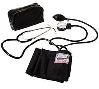 GIMA YTON Classico Sfigmomanometro Aneroide, Bracciale in Nylon con Velcro, Colore Blu, Latex Free, Regolazione Manuale, Pera Valvola Cromata