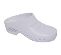 Gima - Zoccoli Professionali, Anatomici, Unisex, Antiscivolo, Antistatici, Tomaia Forata, Suola Forata, Colore Bianco, Misura EU 37, 1 Paio