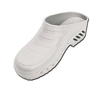 Gima - Zoccoli Professionali, Anatomici, Unisex, Antiscivolo, Antistatici, Tomaia Non Forata, Suola Forata, Colore Bianco, Misura 40 EU, 1 Paio