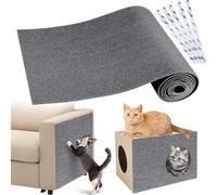 Gimars 200x40cm Antigraffio Gatto Divano, Tiragraffi Divano Autoadesivo, Protezione Divano Graffi Gatto, Proteggi Divano Gatti Graffi, Tappeto Tiragraffi per Gatti con Nastro Incluso, Grigio