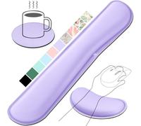 Gimars Poggia Polsi Mouse Tastiera, Schiuma Memoria Gel Ergonomica Supporto Mouse Poggiapolsi Tastiera, Poggia Polsi per Alleviare il Dolore da Digitazione Gaming Ufficio PC Computer, Viola