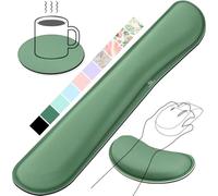 Gimars Aggiornamento Poggia Polsi Mouse Tastiera, Schiuma Memoria Gel Ergonomica Supporto Mouse, Poggiapolsi Tastiera per Alleviare il Dolore da Digitazione Gaming Ufficio PC Computer, Verde Scuro