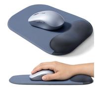 Gimars Tappetino Mouse con Poggiapolsi e Base Antiscivolo,Mouse Pad con Supporto Polso Curvo Ergonomico,Tappetino per Mouse in Memory Foam per Casa Gaming Ufficio Scuola PC Laptop Computer