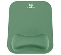 Gimars Tappetino Mouse Poggiapolsi, Mouse Pad Ergonomico in Memory Foam, Mousepad Gaming con Supporto Poggia Polsi e Base Antiscivolo per Computer Laptop Ufficio, Verde Scuro