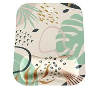 Gimars Tappetino per mouse ergonomico in memory foam con supporto poggiapolsi e base antiscivolo, per laptop, computer, giochi e ufficio, sottobicchiere incluso, colore: blu Morandi