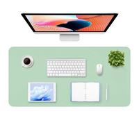 Gimars Tappetino per Mouse Sottomano da Scrivania 80*40cm,Grande Mouse Pad Antiscivolo da Ufficio Casa,Tappetino Sottomano di Pelle e Scamosciata per Laptop PC,Tappetino Impermeabile Copri Scrivania