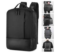 Gimars UPGRADE Design 3 in 1 Zaino Messenger Bag per Computer Portatile da 15.6”Borsa a Tracolla Uomo con Presa USB Antifurto Multifunzionale per Università Scuola Business Viaggio Aereo