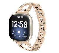 Gimart Compatibile con Fitbit Versa 3/Versa 4, cinturino in metallo, per donne e ragazze, sottile, in acciaio inox, cinturino di ricambio per smartwatch Fitbit Sense/Sense 2