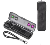 Gimbal - Custodia protettiva per schermo compatibile con DJI OSMO Pocket 4P | Custodia rigida con rivestimento in silicone, 4 slot per filtri e cinturino da polso per trasporto/protezione/conservazione