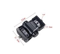 Gimbal Testa, Supporto for monitor EVF regolabile da 1/4" a 3/8" da 1/4 a 1/4 di vite con perni di posizionamento for fotocamera DSLR, microfono, flash, luce(1 4 to 1 4 Standard)