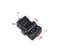 Gimbal Testa, Supporto for monitor EVF regolabile da 1/4" a 3/8" da 1/4 a 1/4 di vite con perni di posizionamento for fotocamera DSLR, microfono, flash, luce(1 4 to 3 8 Standard)