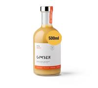 GIMBER Brut N°2 concentrato di zenzero biologico 500 ml | Bevanda analcolica biologica a base di zenzero, limone ed erbe | Estratto di zenzero premium | meno zucchero