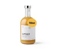 GIMBER Concentrato di zenzero biologico 700 ml | Bevanda analcolica biologica a base di zenzero, limone ed erbe | Estratto di zenzero premium