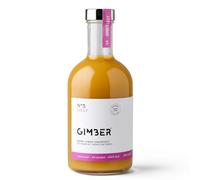 GIMBER Sweet Lilly Concentrato di zenzero biologico, 500 ml, bibite analcoliche da un mix di zenzero, frutto della passione, ananas e curcuma, essenza di zenzero biologica di alta qualità