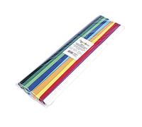 gimboo - 10 rotoli di carta crespa da 50 x 200 cm, colori assortiti, ideali per hobby creativi, 1 confezione, colori assortiti, 14113352-99