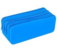GIMBOO Astuccio in silicone a quattro scomparti/20 x 8 x 7,5 cm/Blu