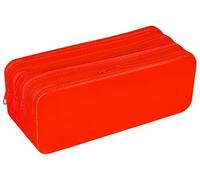GIMBOO Astuccio in silicone a quattro scomparti/20 x 8 x 7,5 cm/Rosso