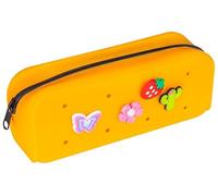 GIMBOO Astuccio in silicone/Con 4 spille/20 x 6 x 7,5 cm/Arancione