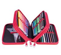 gimboo Astuccio scuola con accessori, multicolore, Motivo: auto da corsa