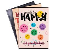 gimboo Quaderno scolastico/formato A4 32/32 fogli a quadretti/misto, confezione da 3 pezzi, motivi assortiti/per bambini per la scuola elementare, con bordo/biglietti bianchi/blu a quadretti