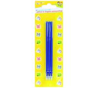 GIMBOO Refill per penna cancellabile/Animali pixelati/Blu/3 pezzi