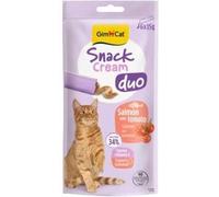 Gimcat Creamy Snack Duo Gatto Salmone con Pomodoro 6x15g