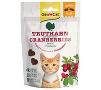 GimCat Crunchy Snacks Tacchino con mirtilli rossi - Delizioso gatto croccante e ricco di proteine - 1 sacchetto (1 x 50 g)