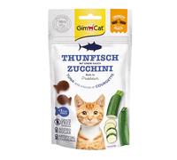 GimCat Crunchy Snacks Tonno e zucchine - Delizioso gatto croccante e ricco di proteine - 1 sacchetto (1 x 50 g)