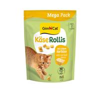 GimCat Formaggio Rollis - Spuntino per gatti senza cereali e ricco di vitamine c