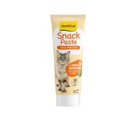 GimCat Pasta per snack ad alta proteine, salmone e tonno, delizioso snack ricco di proteine con il gusto raffinato del pesce, 1 tubetto (1 x 75 g)