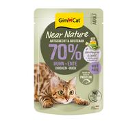 GimCat Near Nature 16 x 85 g Umido per gatto - Pollo & Anatra
