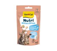 GimCat Nutri Kitten Bites - Delizioso snack con una ricetta mirata per il benessere del tuo gatto - 1 sacchetto (1 x 40 g)