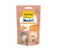GimCat Nutri Vitamina Bites - Delizioso snack con una ricetta mirata per il benessere del tuo gatto - 1 sacchetto (1 x 40 g)