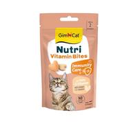 GimCat Nutri Vitamina Bites - Delizioso snack con una ricetta mirata per il benessere del tuo gatto - 1 sacchetto (1 x 40 g)