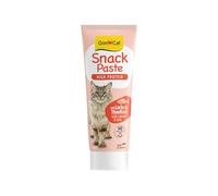 GimCat Pasta per snack ad alta proteine, salmone e tonno, delizioso snack ricco di proteine con il gusto raffinato del pesce, 1 tubetto (1 x 75 g)