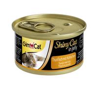 GimCat Pouch ShinyCat Tonno con Pollo 70gx24
