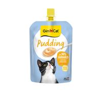 GimCat Budino con calcio, Snack per gatti composto da latte intero genuino a ridotto contenuto di lattosio per ossa sane, 1 sacchetto, 1 x 150 g