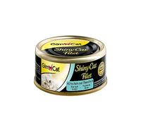 GimCat ShinyCat Filetto di pollo con tonno, Mangime per gatti con filetto succulento senza aggiunta di zuccheri per gatti adulti, 24 scatolette, 24 x 70 g
