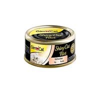 GimCat ShinyCat Filetto di pollo, Mangime per gatti con filetto succulento senza aggiunta di zuccheri per gatti adulti, 24 scatolette, 24 x 70 g