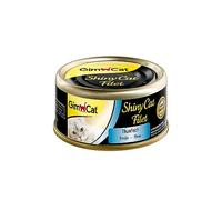 GimCat ShinyCat Filetto di tonno, Mangime per gatti con filetto succulento senza aggiunta di zuccheri per gatti adulti, 24 scatolette, 24 x 70 g