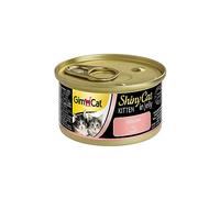 GimCat ShinyCat Kitten Pollo in gelatina, Alimento umido con carne e taurina per gattini, 24 scatolette, 24 x 70 g