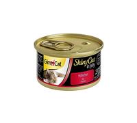 GimCat ShinyCat Pollo in gelatina, Alimento umido per gatti con carne e taurina, 48 scatolette, 48 x 70 g