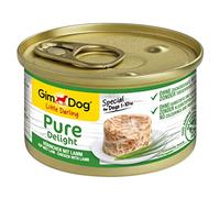 GimDog Pure Delight Pollo con agnello, Snack per cani ricco di proteine con carne tenera in gustosa gelatina, 12 scatolette, 12 x 85 g